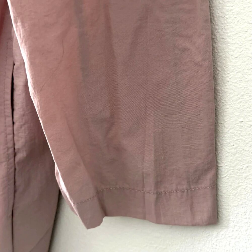 Love Tree Blush Pink Open Front Drawstring Waist Trench Coat Jacket Small NWOT - Picture 10 of 14